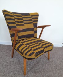 Danish Oak & Teak Leaning Chair
